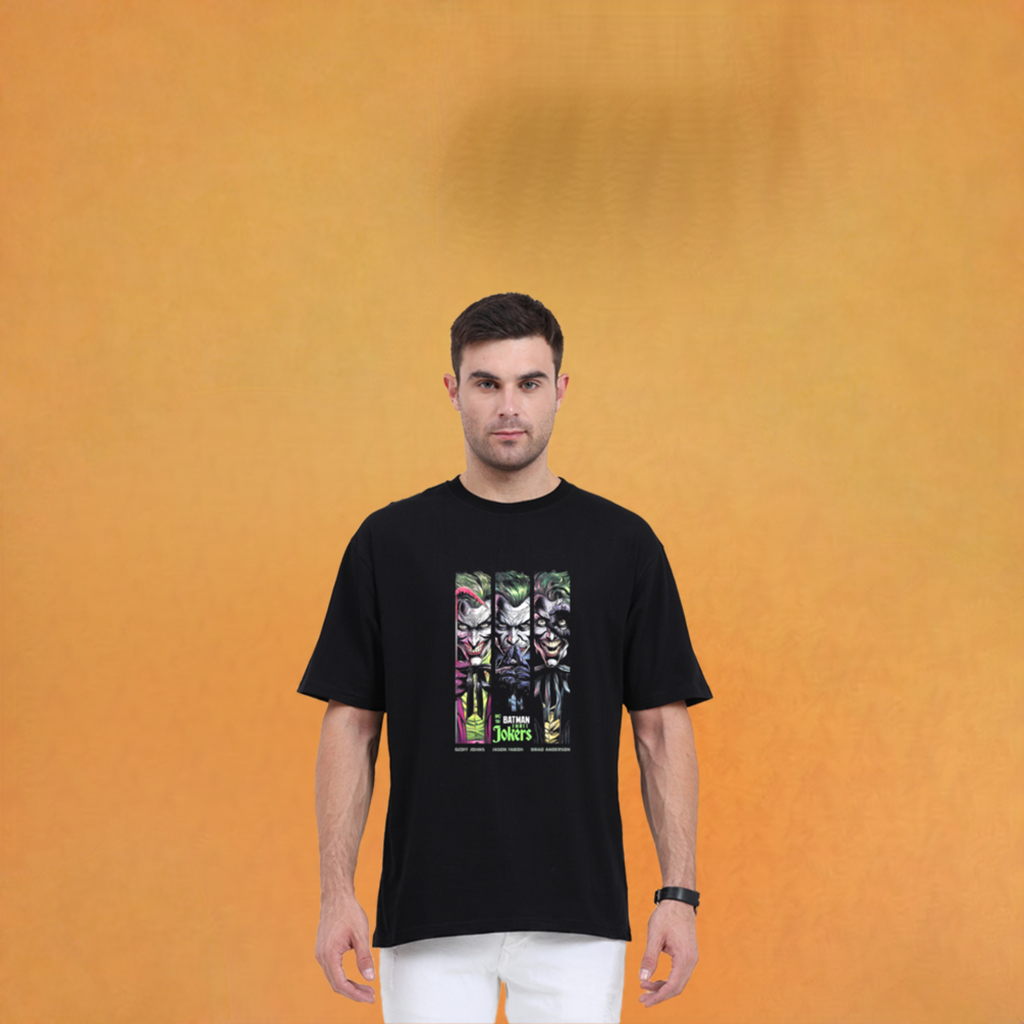 Casual Joker Oversize T-shirt Laughing Labels