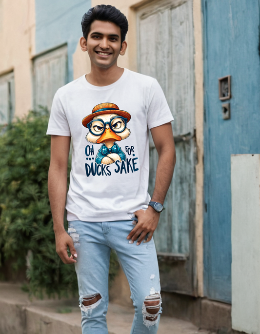 Men's Oversize T-shirt Oh For Ducks Sake Laughing Labels
