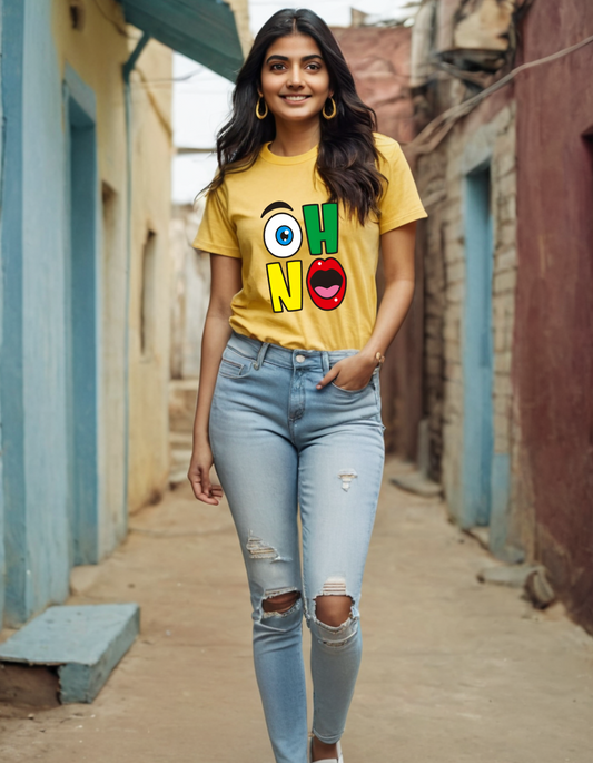 Women's T-shirt Oh No Laughing Labels