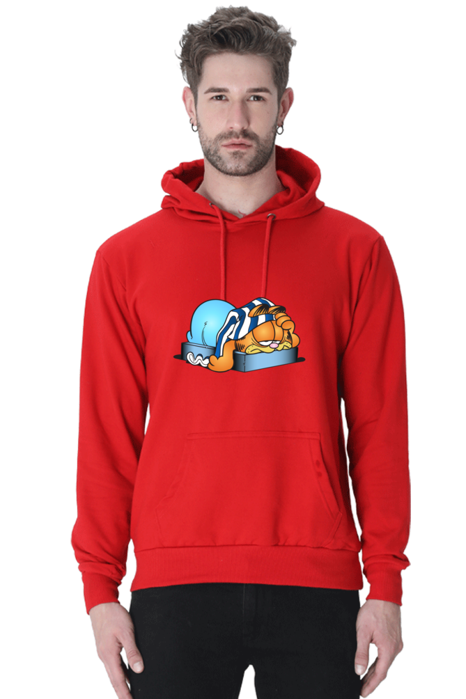 Garfield Casual Hooded Sweatshirt Laughing Labels