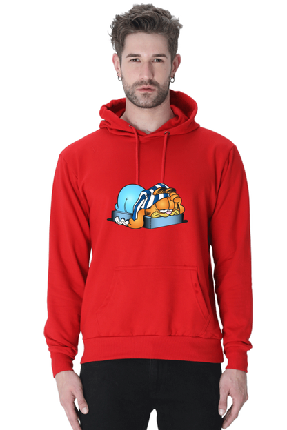 Garfield Casual Hooded Sweatshirt Laughing Labels