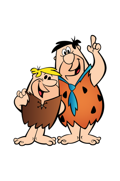 Casual Flintstones T-shirt Laughing Labels