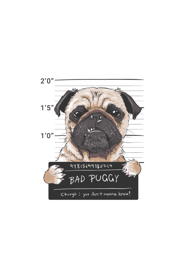 Men's Oversize T-shirt Bad Puggy