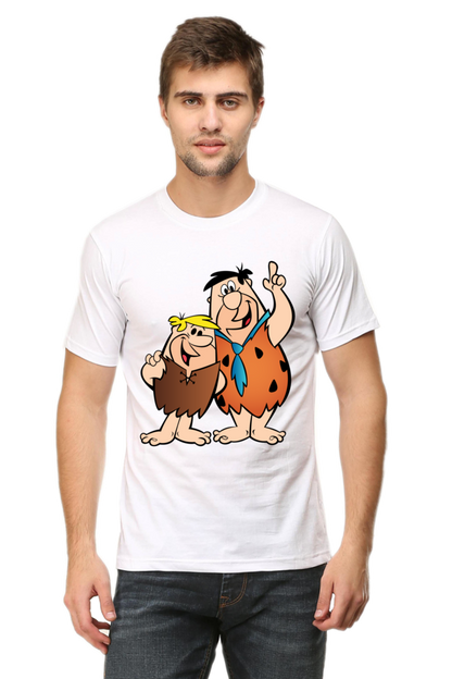 Casual Flintstones T-shirt Laughing Labels