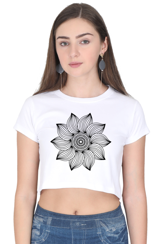 Mandala Crop Top Laughing Labels