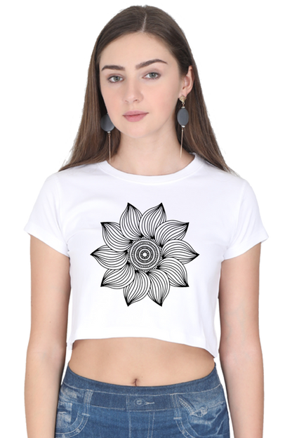 Mandala Crop Top Laughing Labels