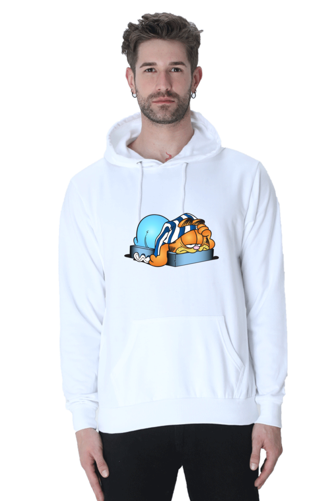 Garfield Casual Hooded Sweatshirt Laughing Labels