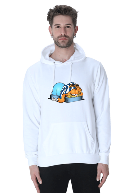 Garfield Casual Hooded Sweatshirt Laughing Labels