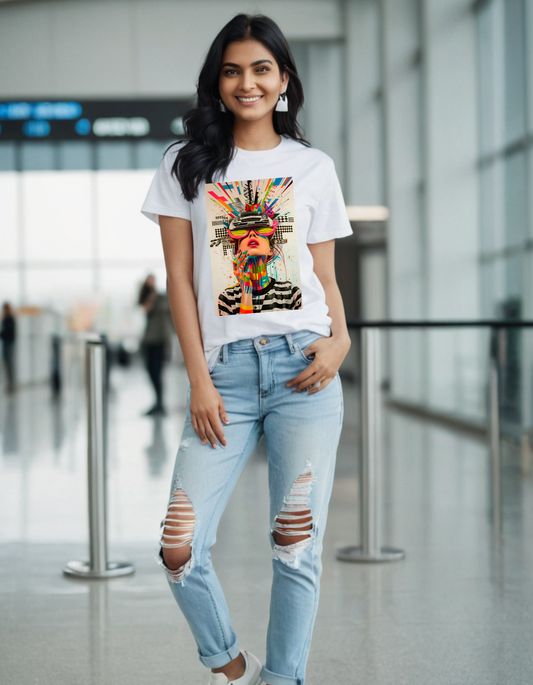 Women's T-shirt Free Will Laughing Labels
