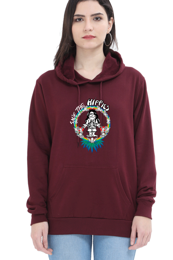 Casual Hooded Sweatshirt Laughing Labels