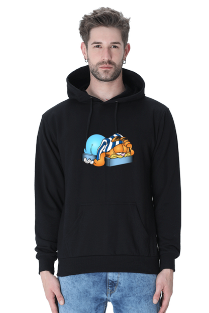 Garfield Casual Hooded Sweatshirt Laughing Labels