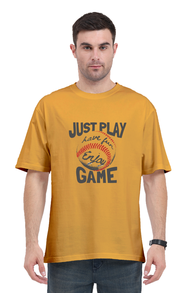 Men's Oversize T-shirt Just Play Game