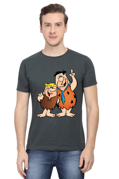Casual Flintstones T-shirt Laughing Labels