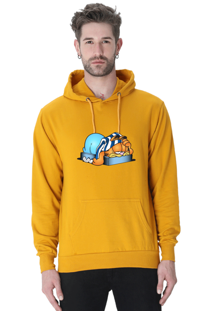 Garfield Casual Hooded Sweatshirt Laughing Labels