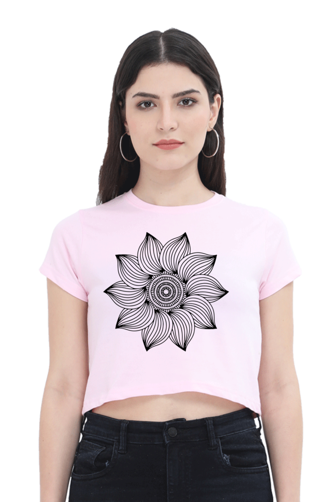 Mandala Crop Top Laughing Labels