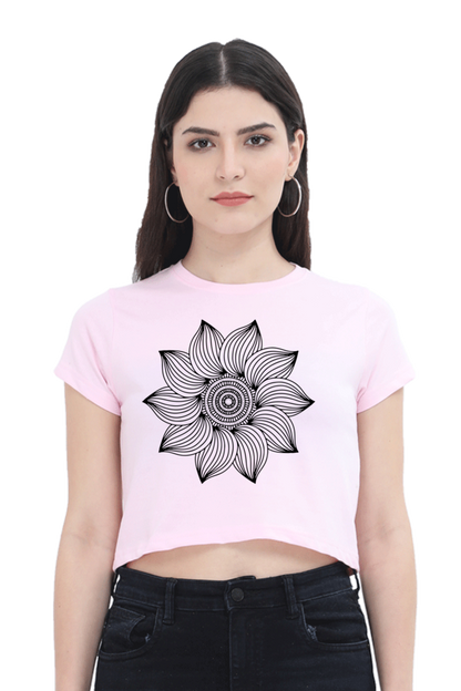 Mandala Crop Top Laughing Labels