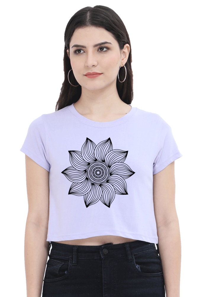 Mandala Crop Top Laughing Labels