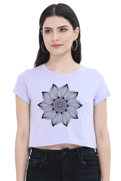 Mandala Crop Top Laughing Labels