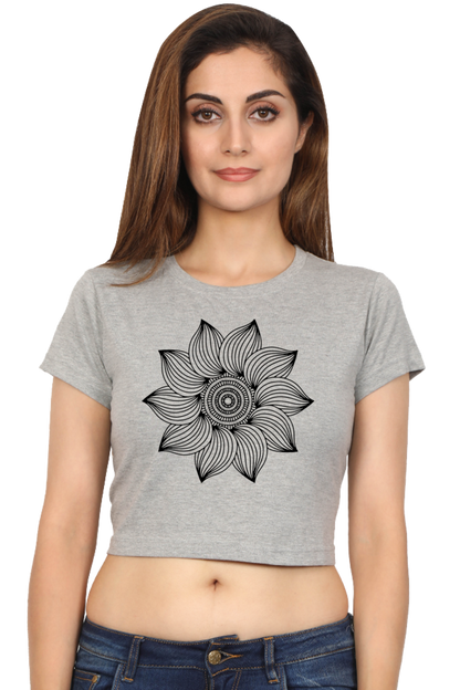 Mandala Crop Top Laughing Labels