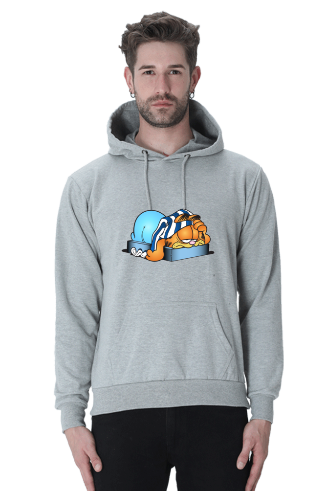 Garfield Casual Hooded Sweatshirt Laughing Labels