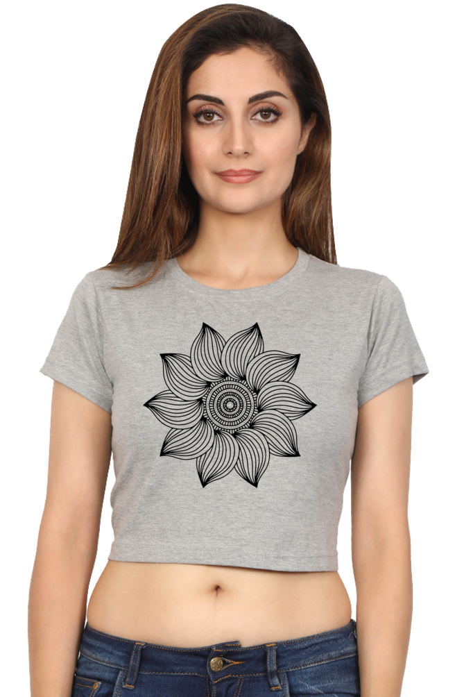 Mandala Crop Top Laughing Labels