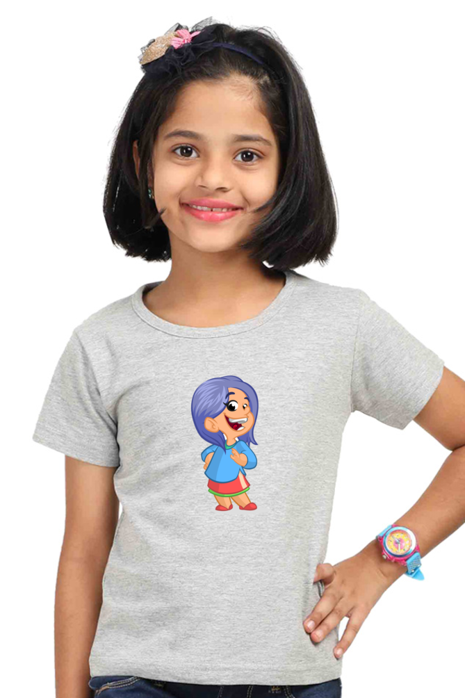 Casual Girl T-shirt Laughing Labels