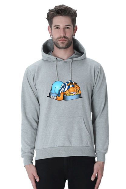 Garfield Casual Hooded Sweatshirt Laughing Labels