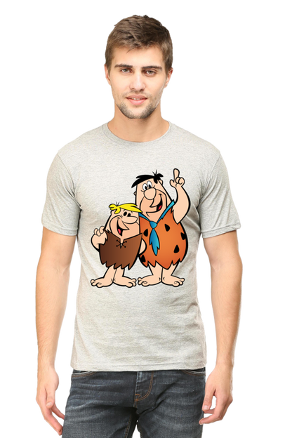 Casual Flintstones T-shirt Laughing Labels