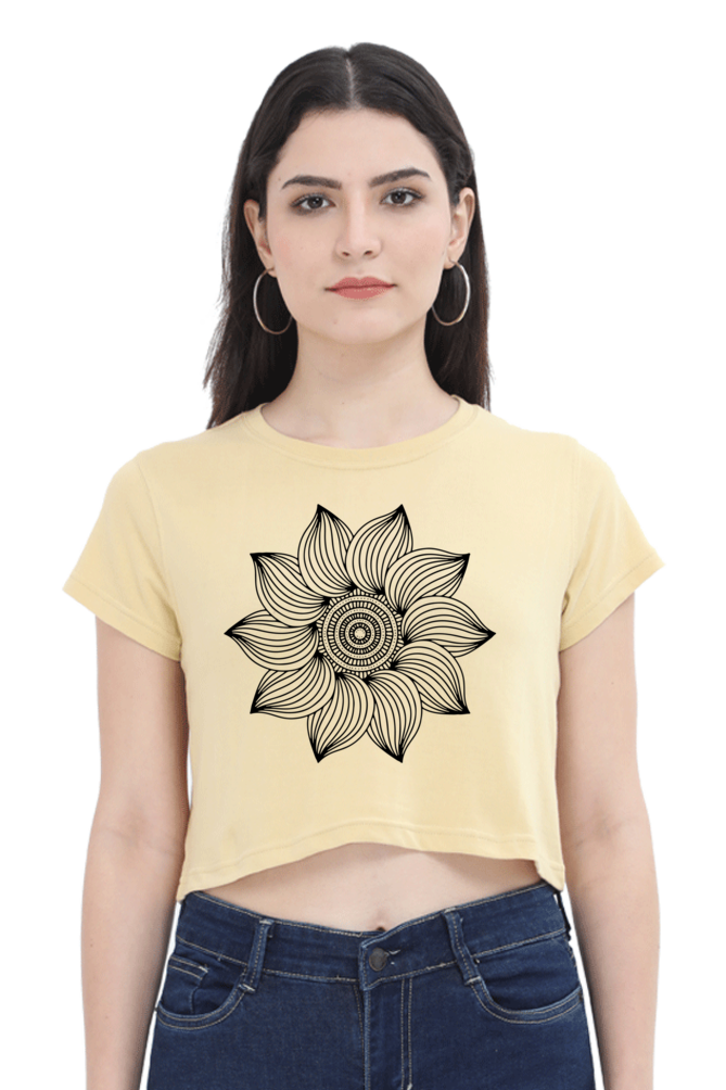 Mandala Crop Top Laughing Labels