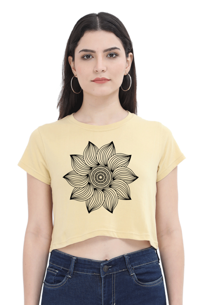 Mandala Crop Top Laughing Labels