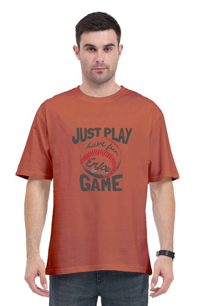 Men's Oversize T-shirt Just Play Game