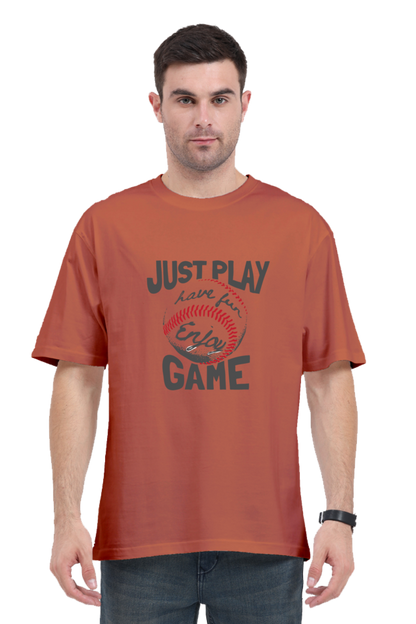 Men's Oversize T-shirt Just Play Game