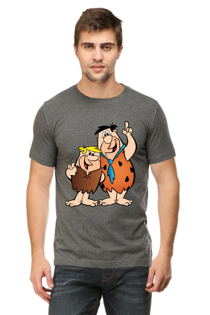 Casual Flintstones T-shirt Laughing Labels