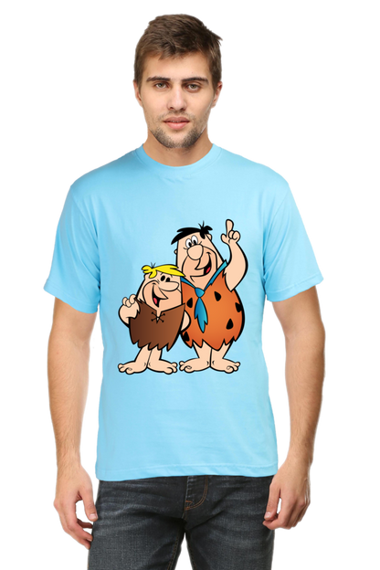 Casual Flintstones T-shirt Laughing Labels