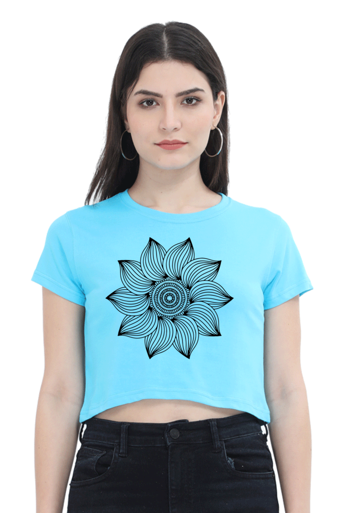 Mandala Crop Top Laughing Labels