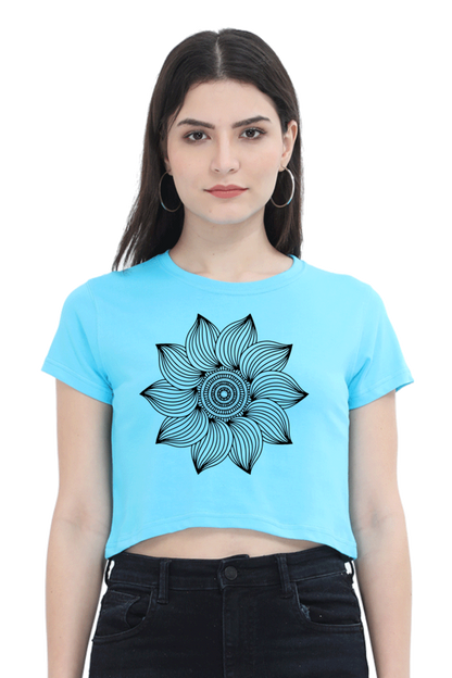 Mandala Crop Top Laughing Labels