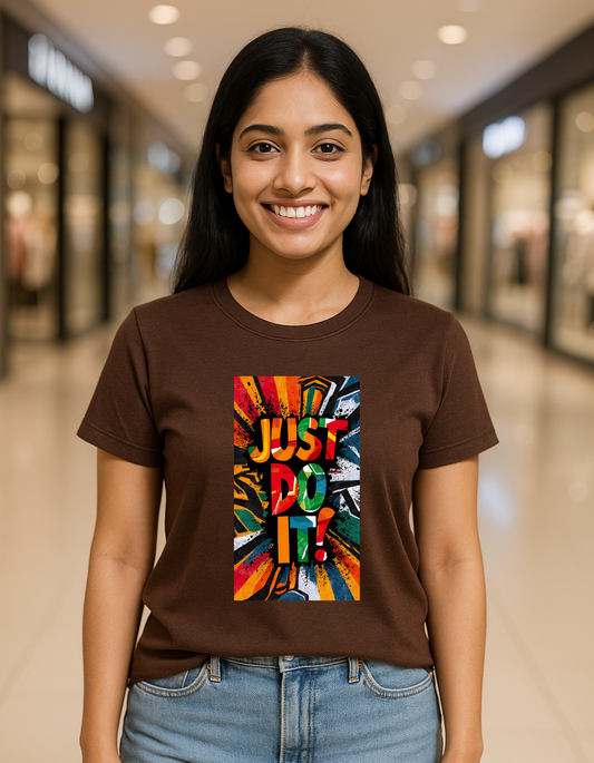 Women's T-Shirt Just Do It Laughing Labels