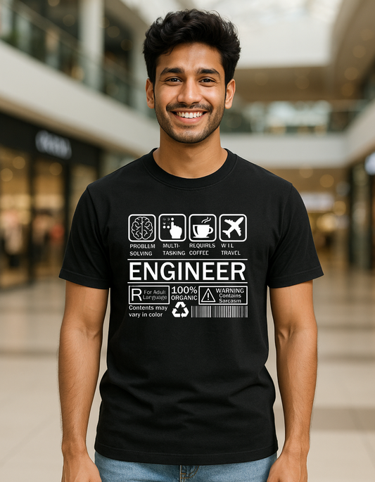 Men's T-Shirt Engineer Laughing Labels