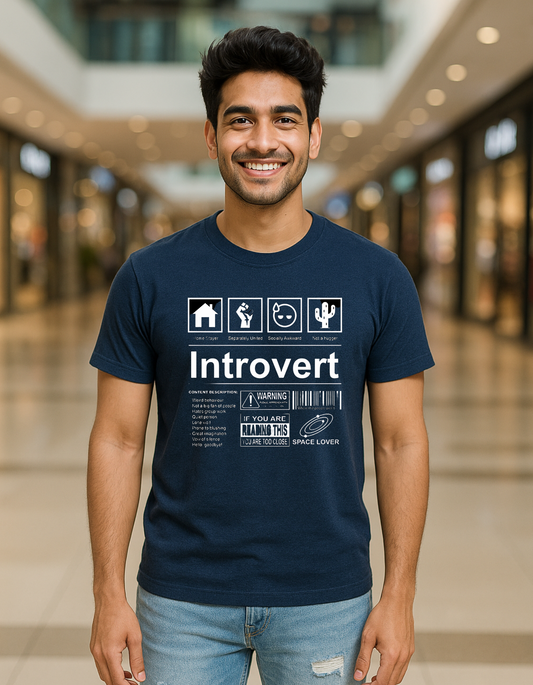 Men's T-Shirt Introvert Laughing Labels