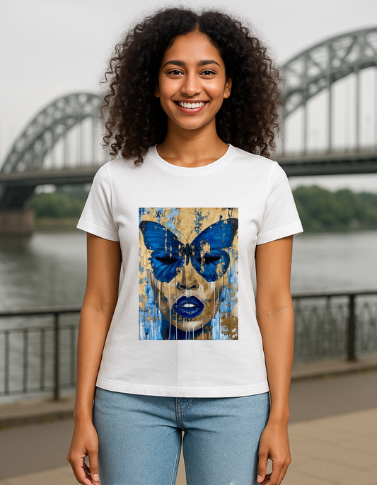 Women's T-Shirt Butterfly Laughing Labels