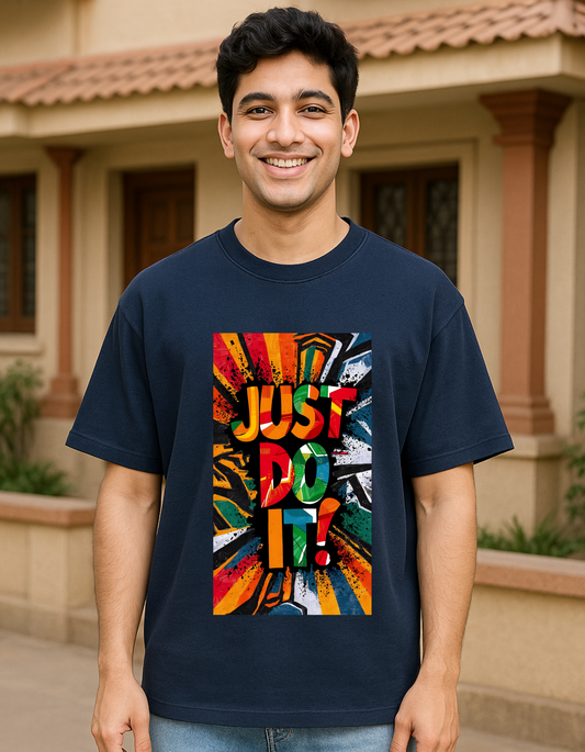 Men's Oversize T-Shirt Just Do It Laughing Labels