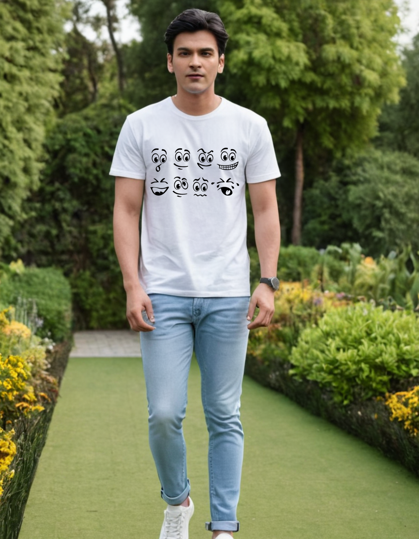 Casual Oversize T-shirt Laughing Labels