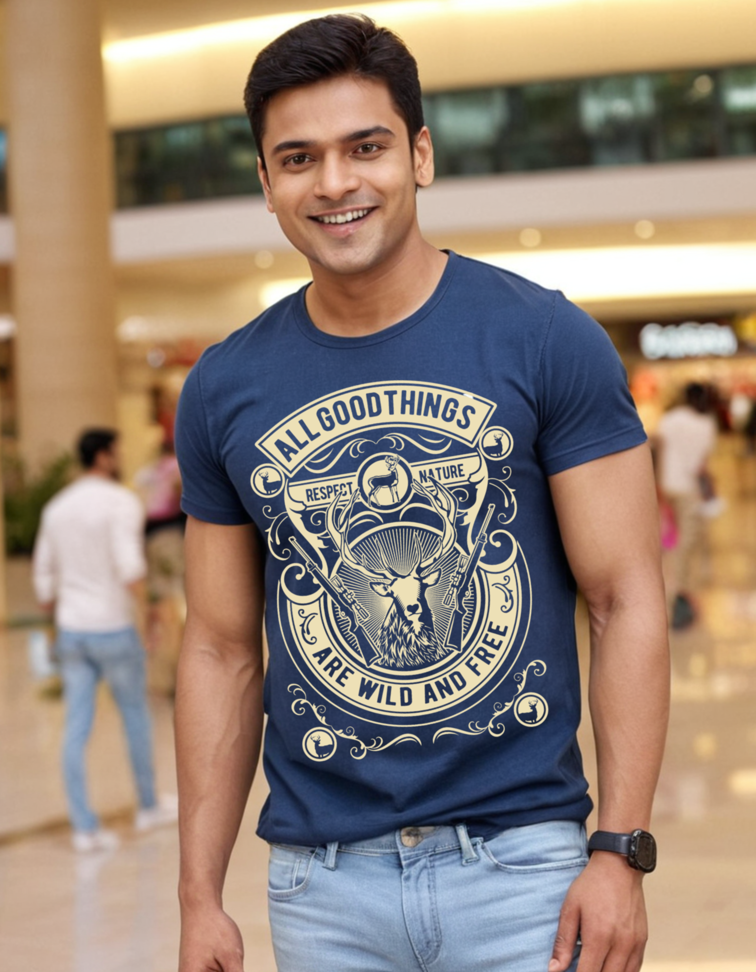 Casual T-shirt Laughing Labels