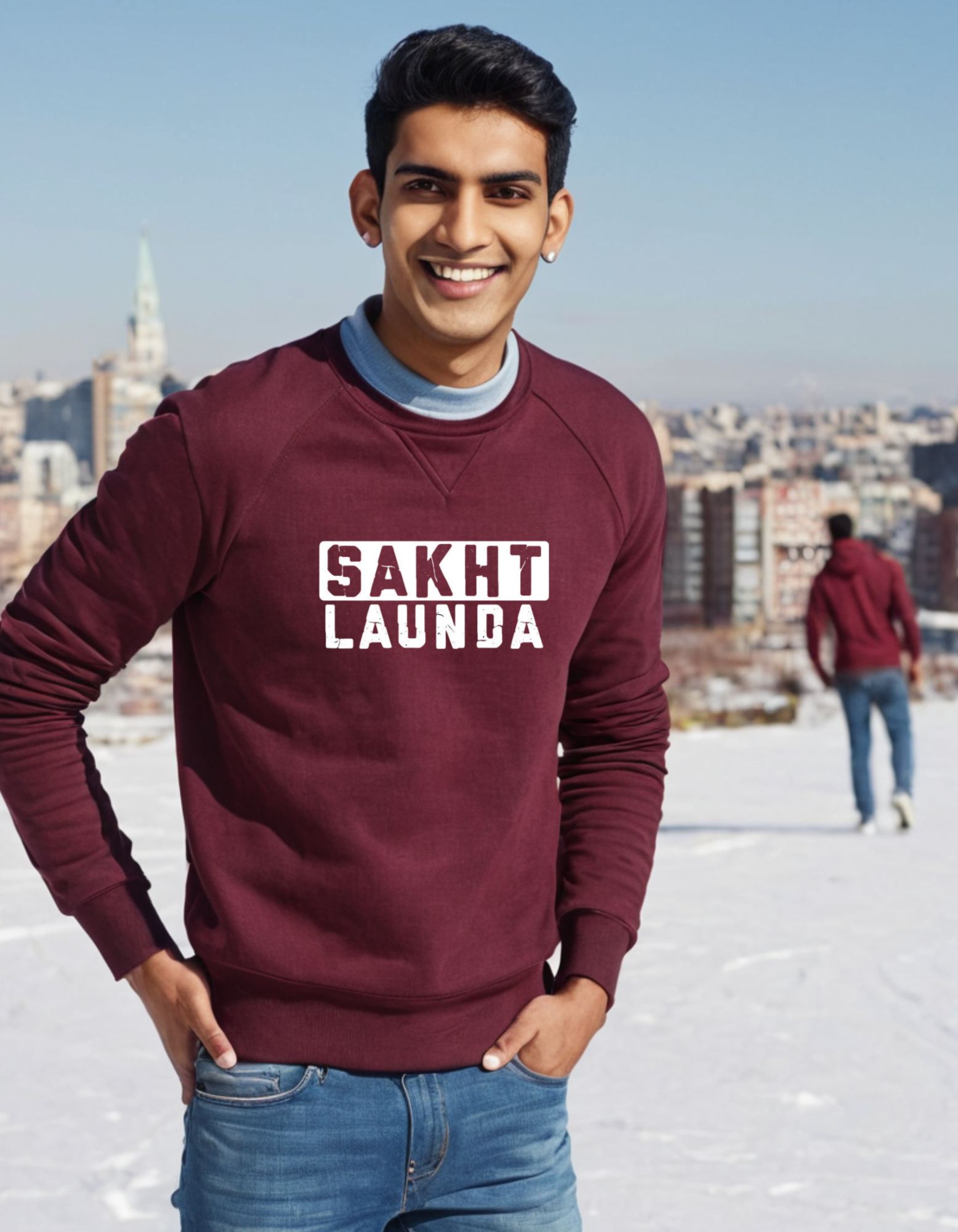 Casual Sweatshirt Laughing Labels
