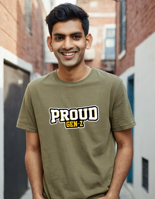 Men's Oversize T-shirt Proud Gen-Z Laughing Labels
