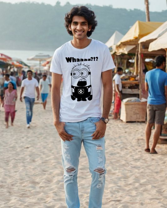 Men's Oversize T-shirt Minion Laughing Labels